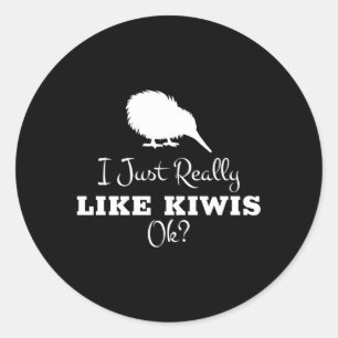 Kiwi Bird For New Zealand Bird Classic Round Sticker