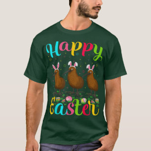 Kiwi Bird Lover Funny Easter Egg Bunny Kiwi Happy  T-Shirt