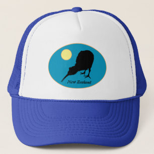 Kiwi Bird & Moon, New Zealand, Bro Fashion/ Hat