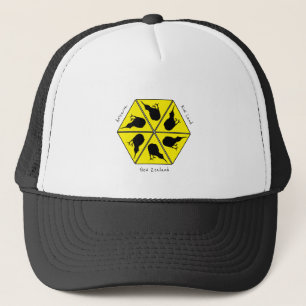 Kiwi Bird & New Zealand/ Aotearoa Islands (pizza) Trucker Hat