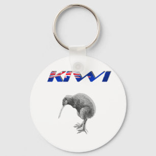 Kiwi Bird New Zealand flag logo gifts Key Ring
