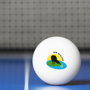 Kiwi Bird & New Zealand Games / Sports Ping Pong Ball