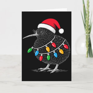Kiwi Bird New Zealand Holiday Christmas  Card