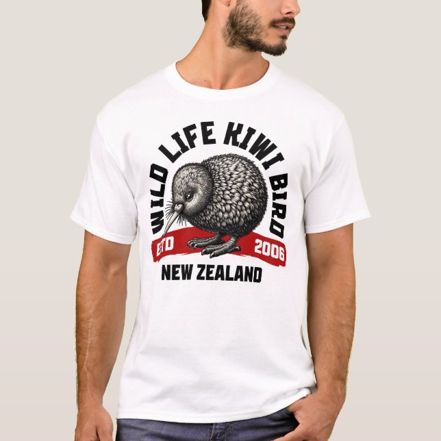 Kiwi Bird - New Zealand T-Shirt (Front)