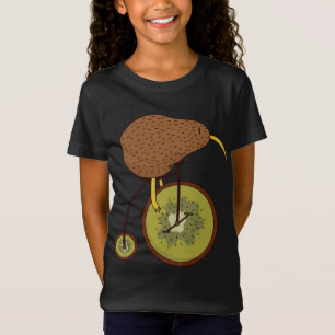 Kiwi Bird Riding Bicycle T-Shirt
