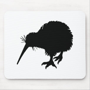 Kiwi Bird Silhouette Mouse Mat