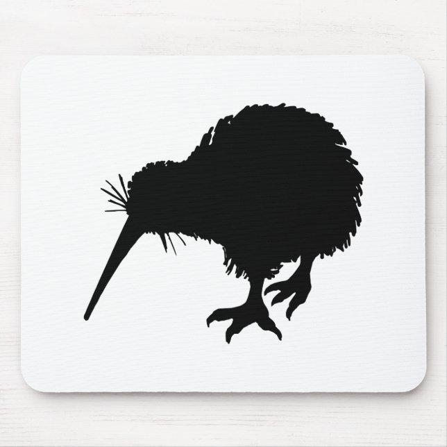 Kiwi Bird Silhouette Mouse Mat (Front)