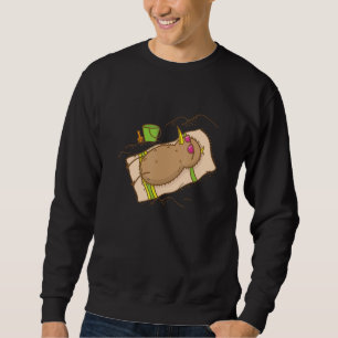 Kiwi Bird taking Vacation Fruit Animal Sweatshirt