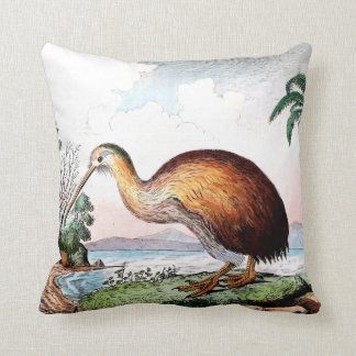 kiwi bird throw pillow