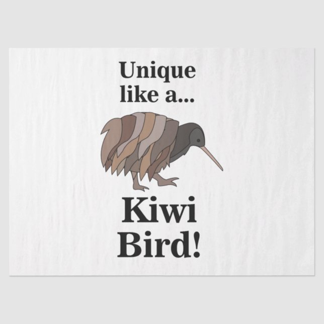 Kiwi Bird Tissue Paper (Front)
