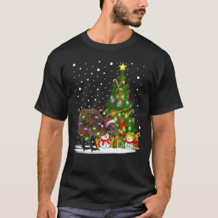 Kiwi Bird Xmas Tree Lighting Santa Kiwi Bird Chris T-Shirt