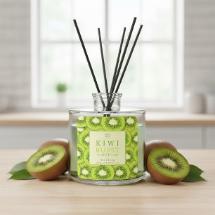 Kiwi Burst Reed Diffuser Label