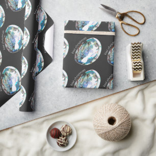 KIWI CHRISTMAS NEW ZEALAND PAUA SHELL CUSTOM XMAS  WRAPPING PAPER