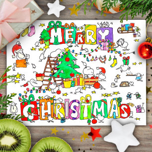 Kiwi Christmas postcard by Nicole Janes
