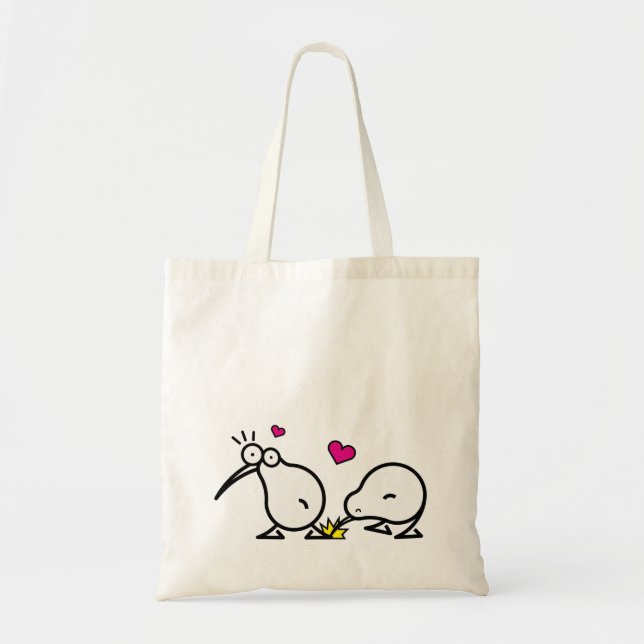 Kiwi Couple Tote Bag (Front)