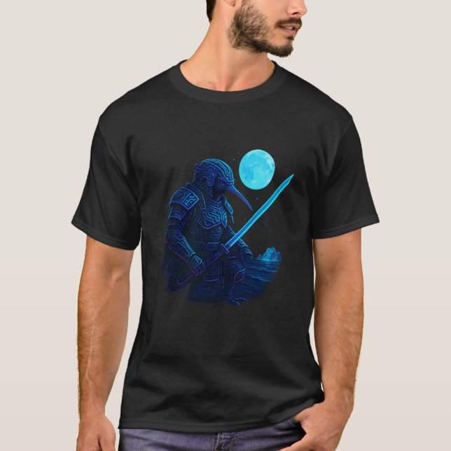 Kiwi Cyber Samurai Moon T-Shirt (Front)