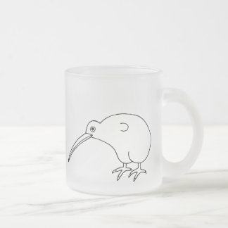 Kiwi Frosted Glass Coffee Mug