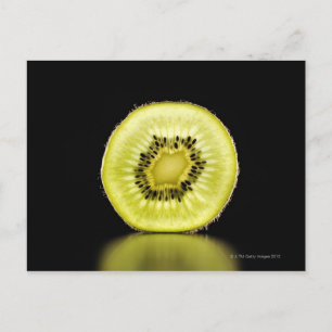 Kiwi,Fruit,Black background Postcard