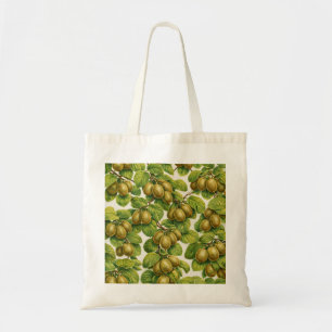 Kiwi Fruit Botanical Pattern Tote Bag
