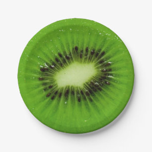 Kiwi Fruit Fresh Slice Paper Plate