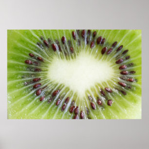 Kiwi Fruit Inside Poster