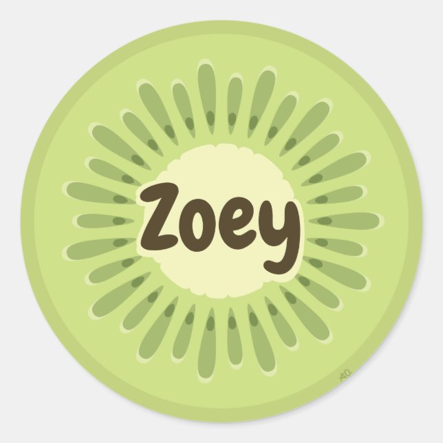 Kiwi Fruit Name Label (Front)