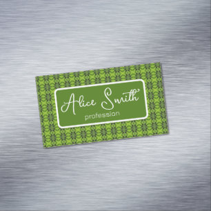 Kiwi fruit pattern 	Magnetic business card