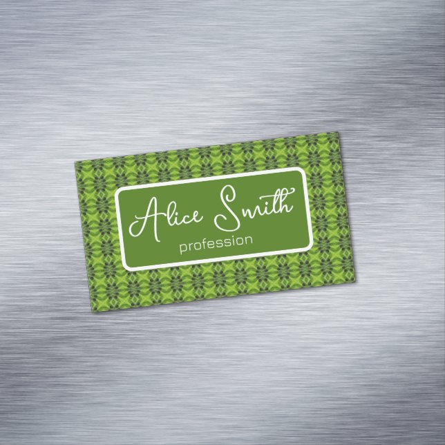 Kiwi fruit pattern 	Magnetic business card (In Situ)