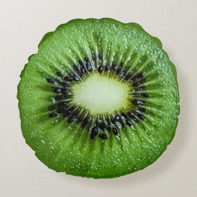 Kiwi fruit round cushion (Front)