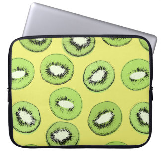 Kiwi fruit seamless pattern,background with kiwi s laptop sleeve