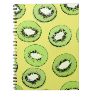 Kiwi fruit seamless pattern,background with kiwi s notebook