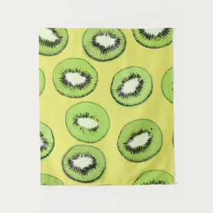 Kiwi fruit seamless pattern,background with kiwi s tapestry
