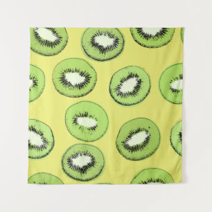 Kiwi fruit seamless pattern,background with kiwi s tapestry