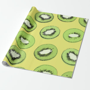Kiwi fruit seamless pattern,background with kiwi s wrapping paper