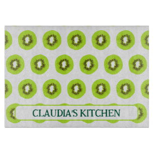 Kiwi Fruit Slices Tropical Kitchen Cutting Board