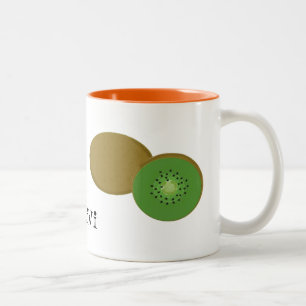 Kiwi Fruit Two-Tone Coffee Mug
