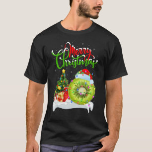 Kiwi Fruit Xmas Decorations Santa Kiwi Fruit Chr T-Shirt