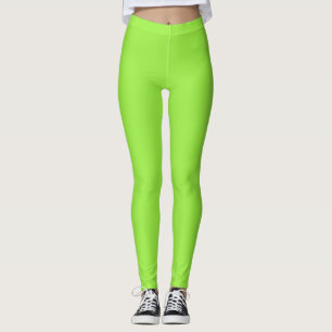 Kiwi Green Solid Colour Leggings