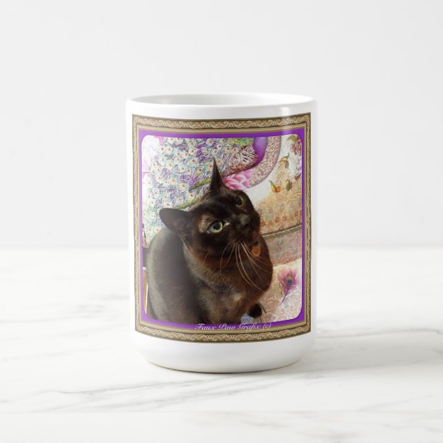Kiwi in a Box, series 1, pose 2, plum Coffee Mug (Center)