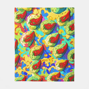 Kiwi Inferno - Pineapple Empire Fleece Blanket