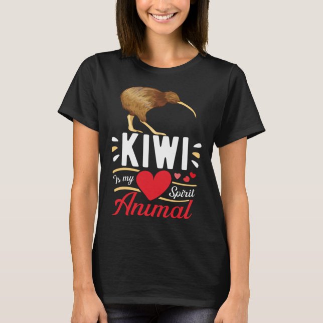Kiwi is My Spirit Animal Love Cute Kiwi  Kid T-Shirt (Front)