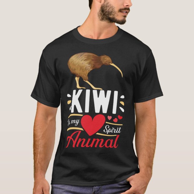 Kiwi is My Spirit Animal Love Cute Kiwi  Kid T-Shirt (Front)