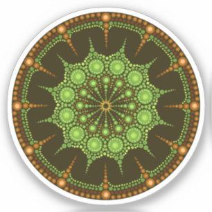 Kiwi Mandala Sticker