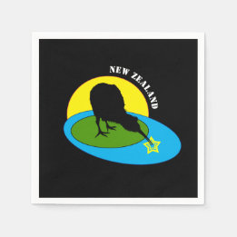 Kiwi - New Zealand Bird & Bro (kids party) Napkin