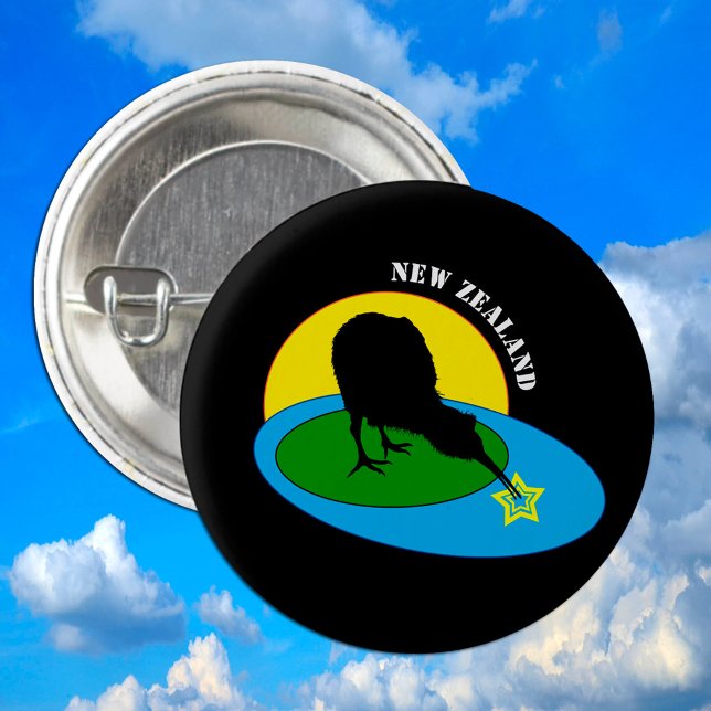 Kiwi - New Zealand Bird & Bro /travel buttons (Creator Uploaded)