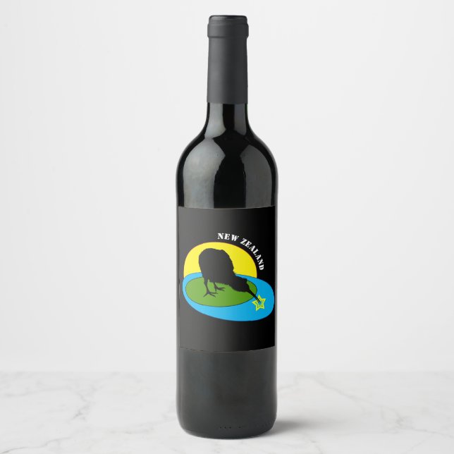 Kiwi - New Zealand Bird & Bro Travel (Wine/Labels) Wine Label (Front)