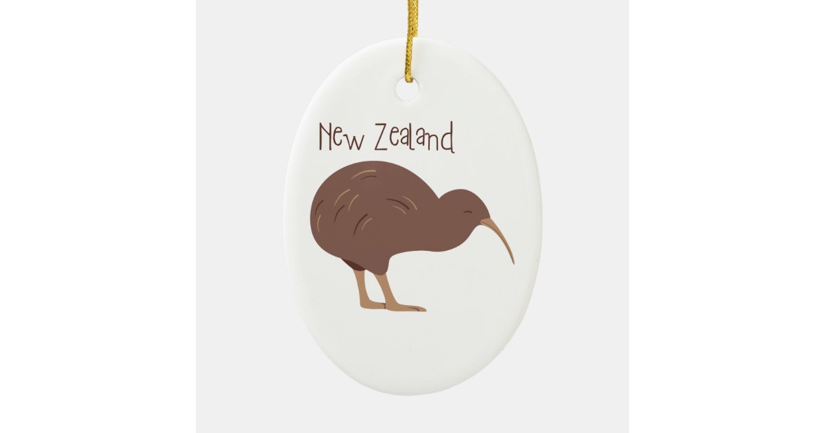 Kiwi New Zealand Bird Christmas Ornament | Zazzle.co.uk