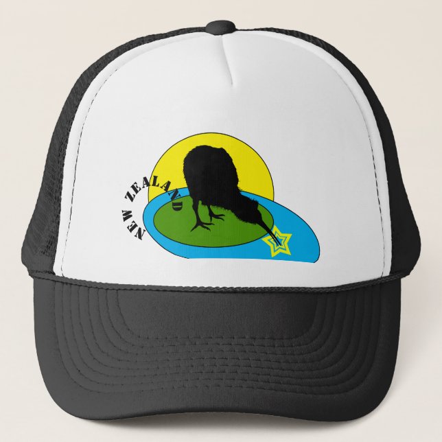 Kiwi - New Zealand Bird Fashion /Trucker Hat (Front)