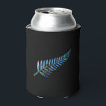 KIWI NEW ZEALAND FERN PAUA CAN COOLER<br><div class="desc">Classic New Zealand fern - in the vibrant colours of the Paua shell. #madjack #paua #kiwi #new zealand #australia #downunder #sports</div>