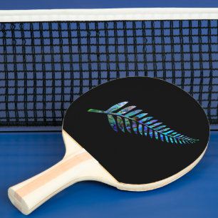 KIWI NEW ZEALAND FERN PAUA PING PONG PADDLE